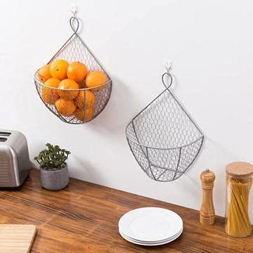 Indian Decor Stainless Steel Fruit and Vegetable Basket