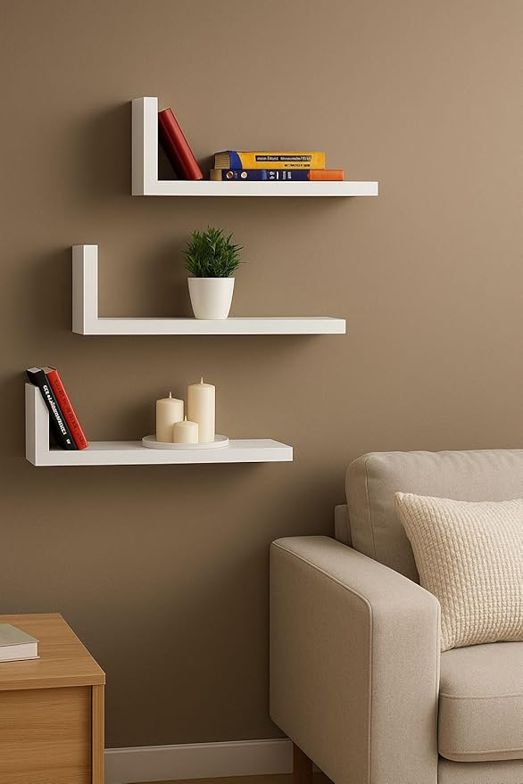 Shelves for wall – wooden wall rack for storage and decoration